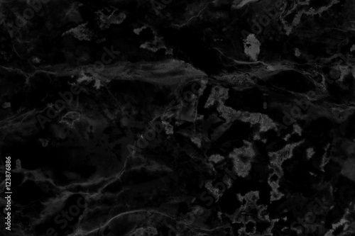 Black marble natural pattern for background, abstract natural marble. © Nattha99