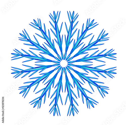 Colorful abstract snowflake