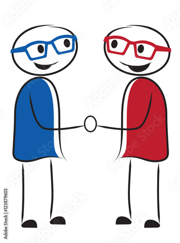Characters Participate Inclusion Handshake