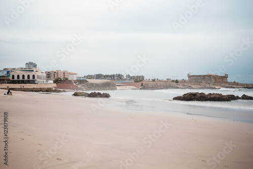 praia de Matosinhos, Porto, Portugal, in summer end day © aledesun