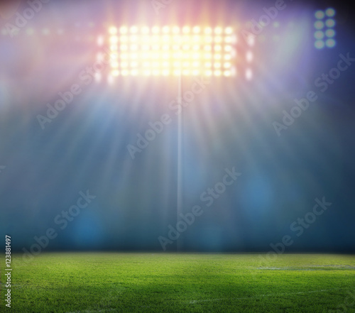 Image of stadium in lights and flashes © Kalawin