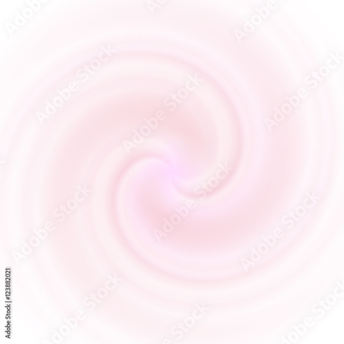 Subtle abstract blended creamy light pink circular background, vector illustration