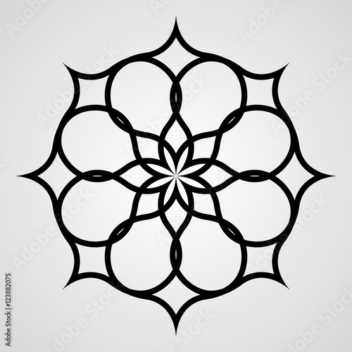 Abstract pattern illustration in arabian style. Vector illustration