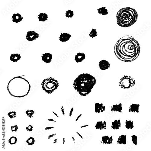 Vector collection ink hand drawn hatch texture, lines, points, hatching, strokes and abstract graphic design elements