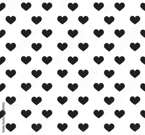 Seamless pattern with hearts.Vector illustration