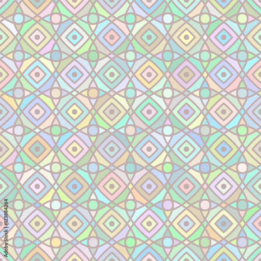Vector seamless multicolor mosaic pattern.
