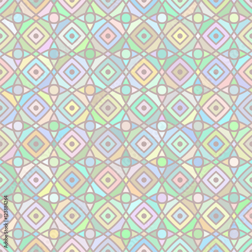 Vector seamless multicolor mosaic pattern. 