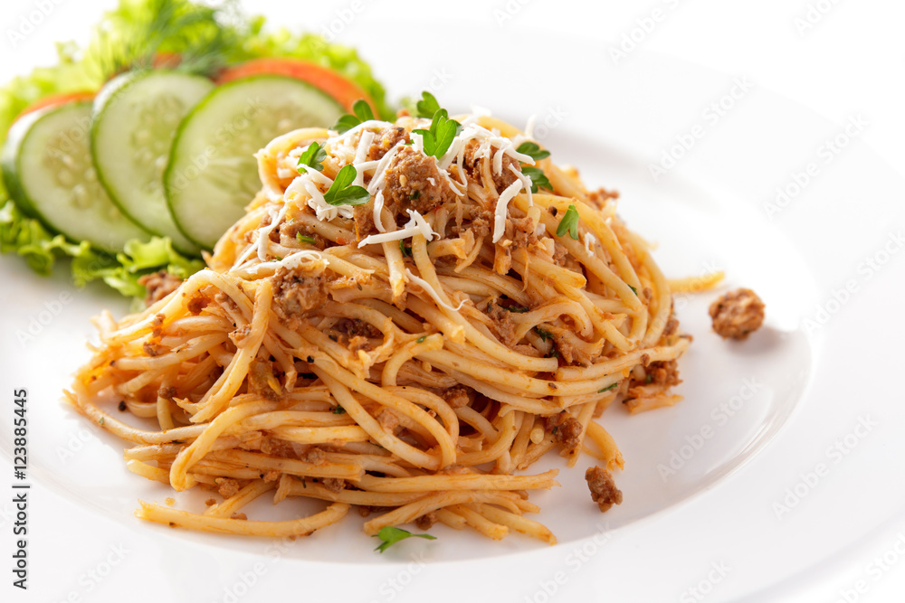 italian food spaghetti bolognaise