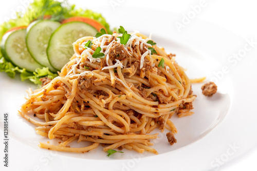 italian food spaghetti bolognaise