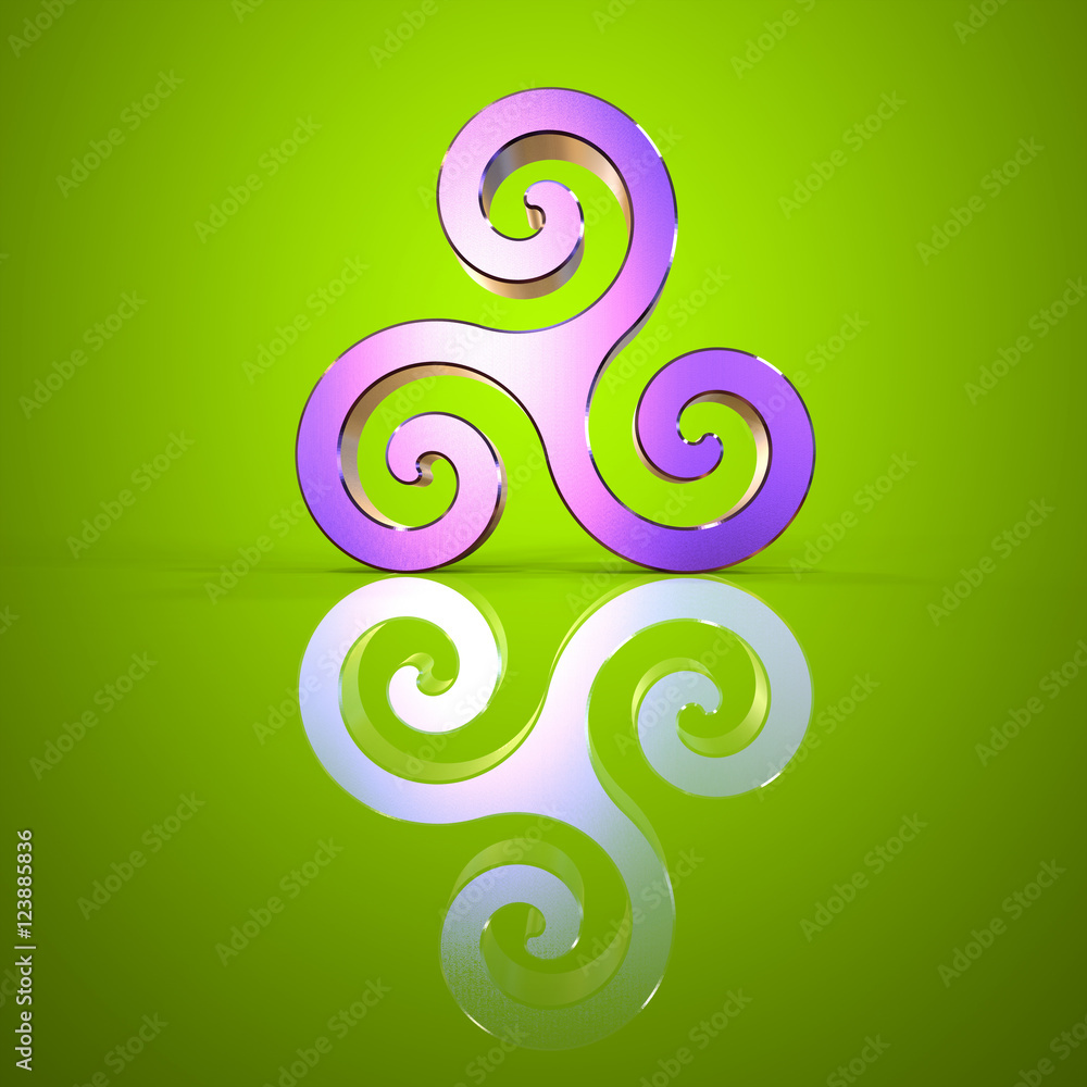 Triskel - 3D Illustration Triskel - 3D Illustration