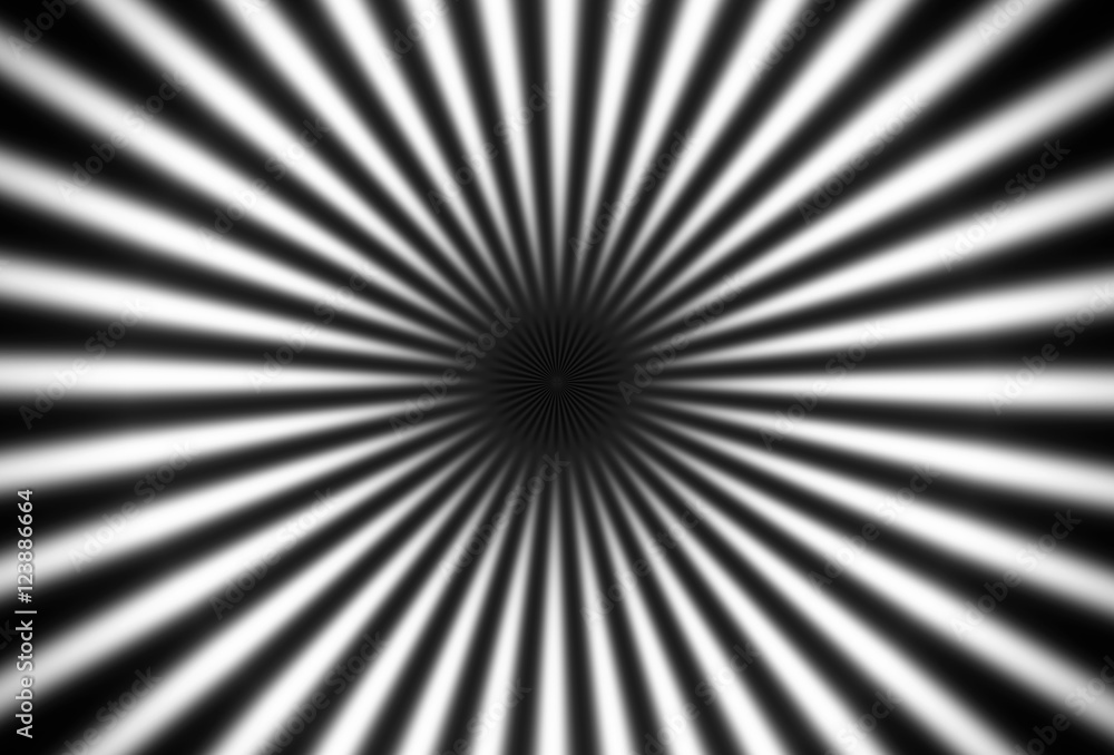 Optical effective hypnotic, converging black and white rays Optical effective hypnotic, converging black and white rays