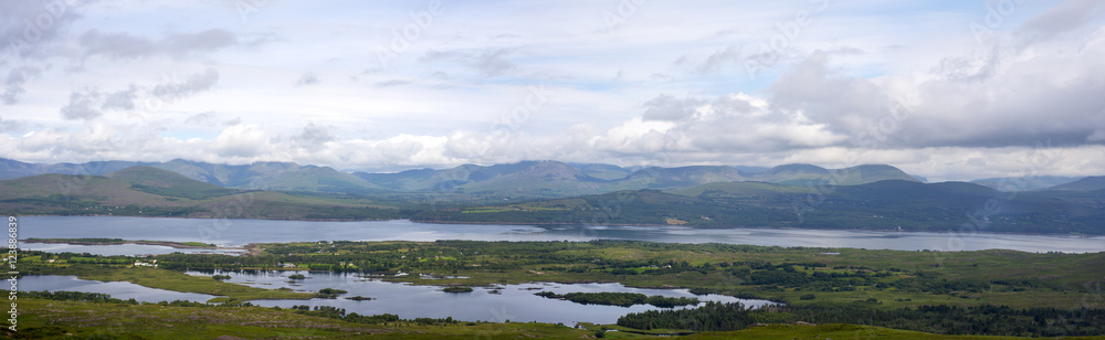 beautiful panorama from the kerry way