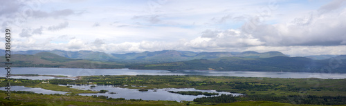 beautiful panorama from the kerry way