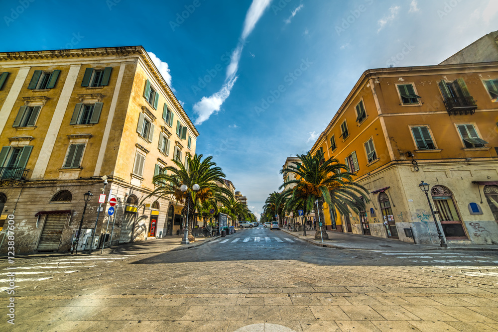 Obraz premium Via Roma in sassari