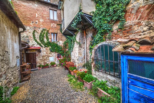 Obraz osobliwy róg w Monteriggioni