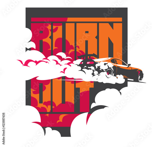 Burnout car, Japanese drift sport, Street racing
