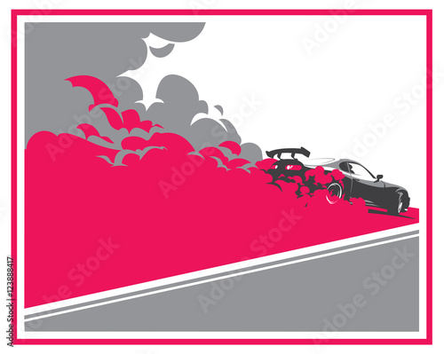 Burnout car, Japanese drift sport, Street racing