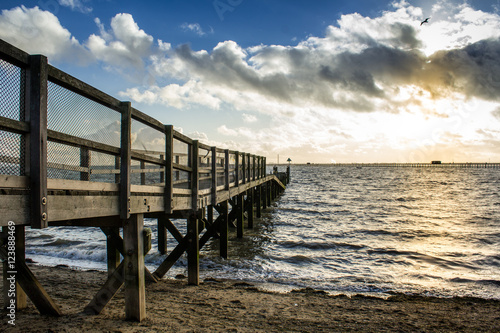 Wooden Jetty in Southend  Essex