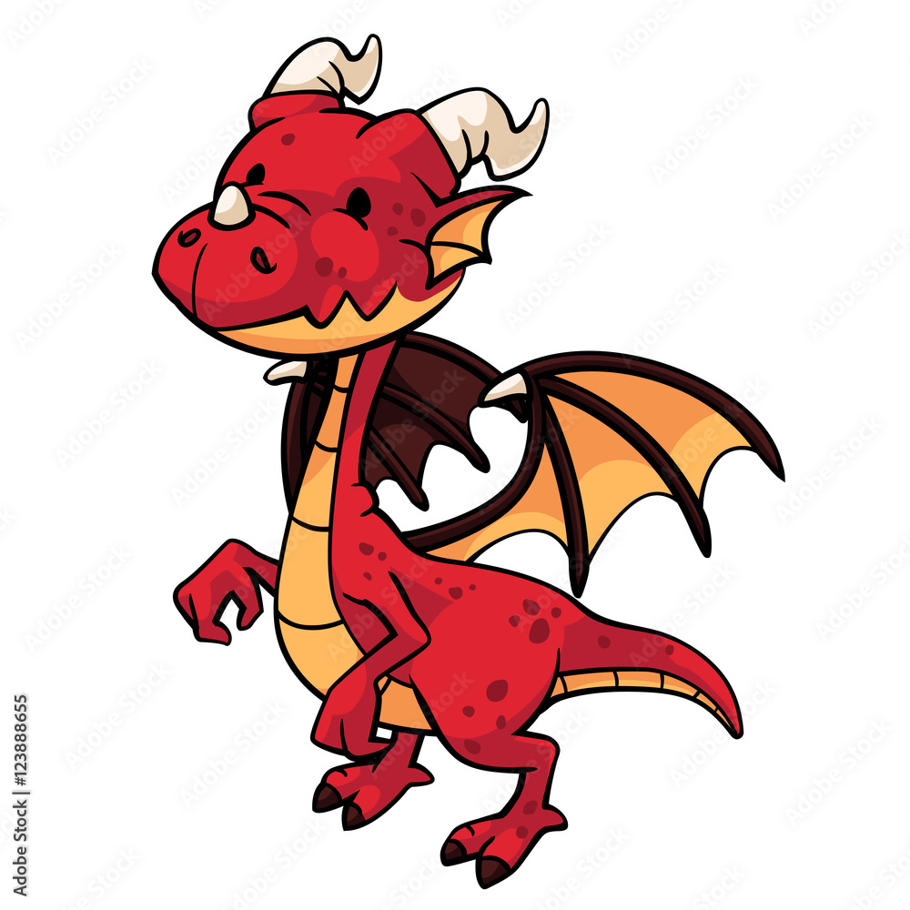Fototapeta premium Red dragon