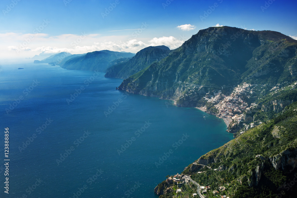Amalfi coast from above.