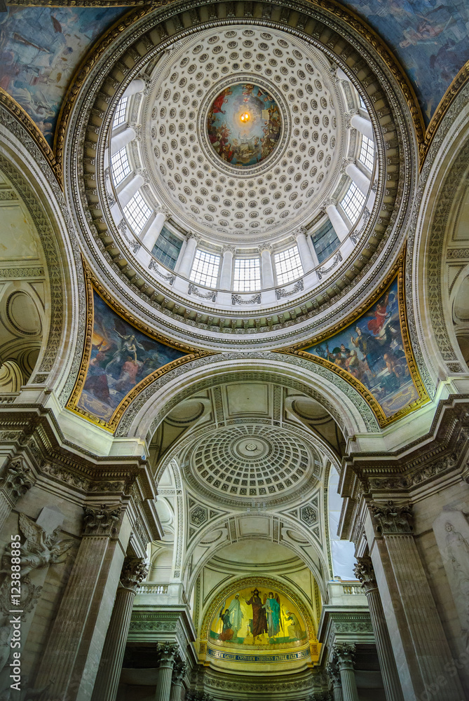 Inside the Pantheon, Paris, France