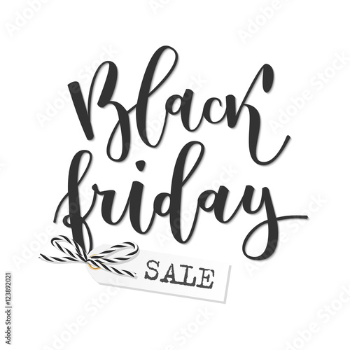 Black friday hand written inscription