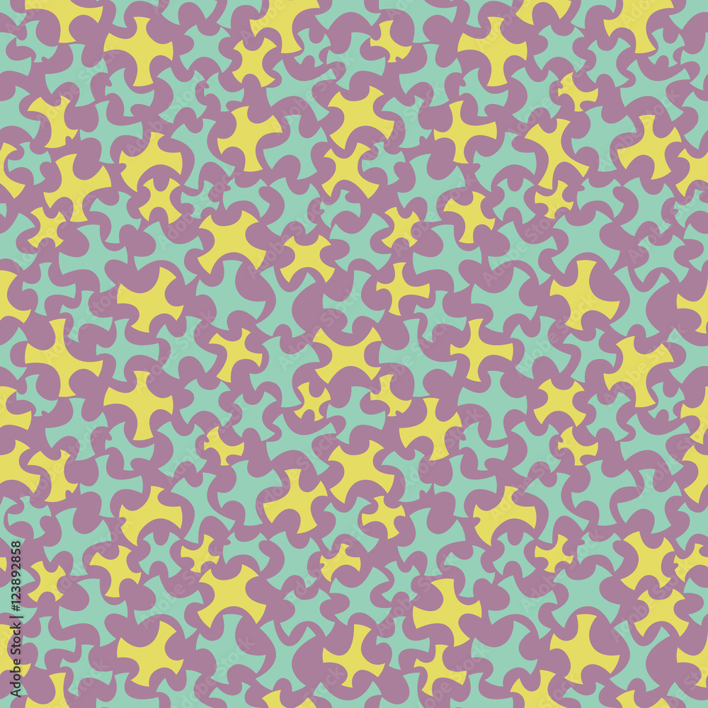 Seamless pattern abstract shapes. 抽象的な形のパターン