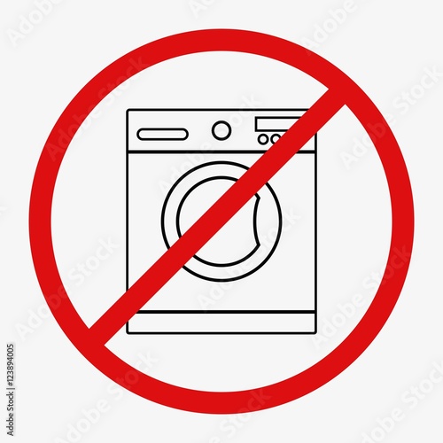 Washing machine on isolated background.
