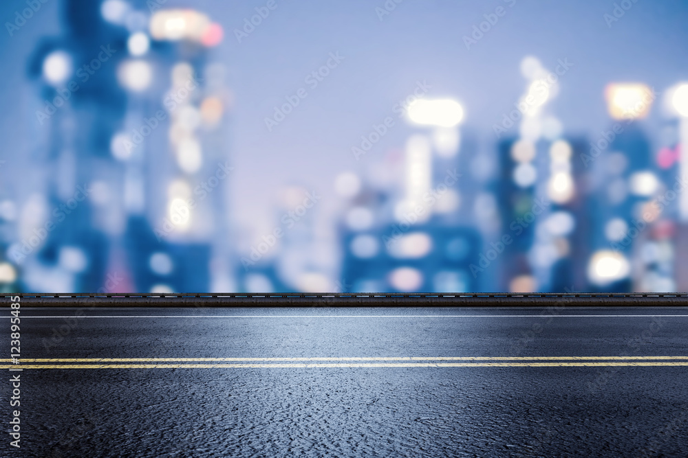 roadside with cityscape background roadside with cityscape background