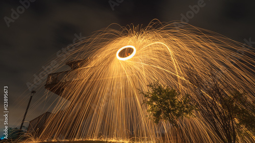 Steel wool spin
