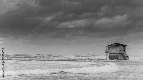 Black and white storm