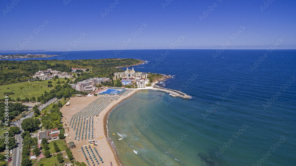 Aerial view of Dyuni resort, Black sea, Bulgaria