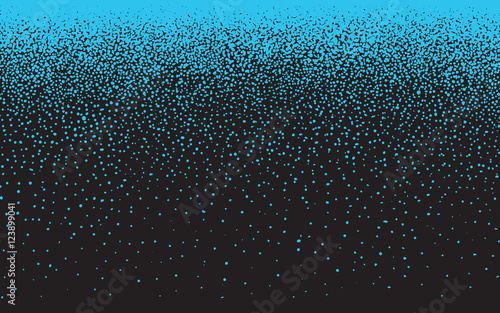 Rectangle gradient screen tone with blue neon dots 