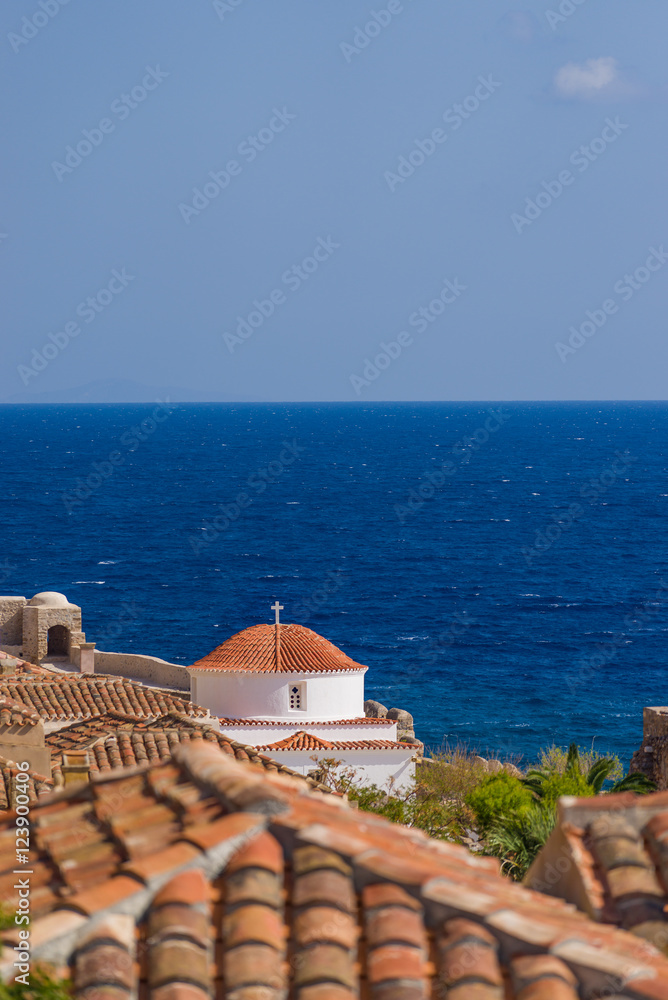 Fototapeta premium Byzantine town of Monemvasia