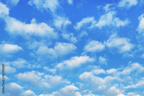 Blue sky with white clouds