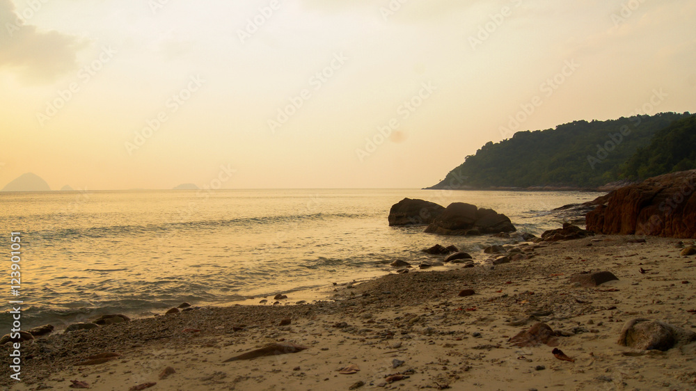 Sunset at Beach in Malaysia