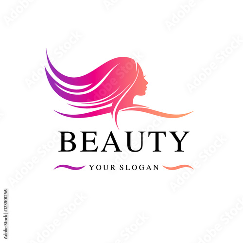 Beauty salon vector logo template
