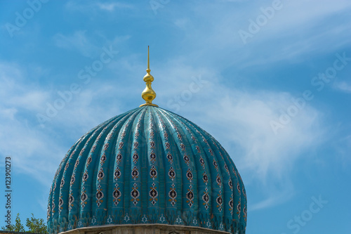 Dome Muslim mosque in Tashkent, Uzbekistan.