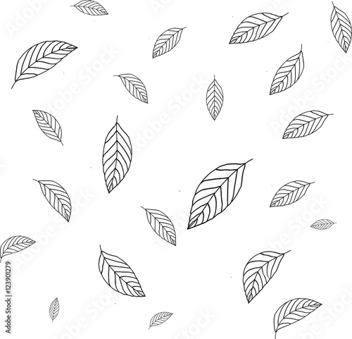  pattern on leaves theme