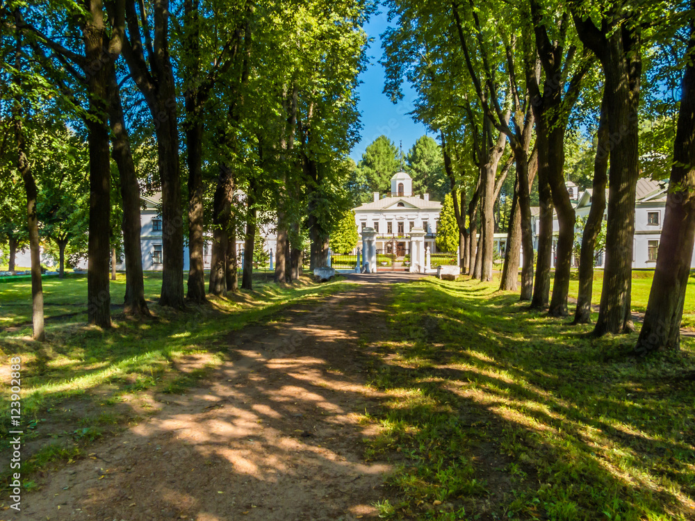 Old manor in classical style in Russia