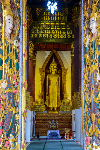 Buddha image in the church.