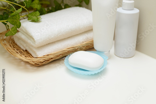 石鹸とタオル