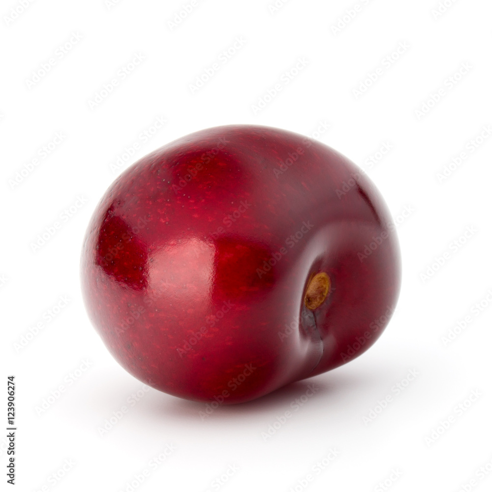 Sweet cherry berry isolated on white background cutout