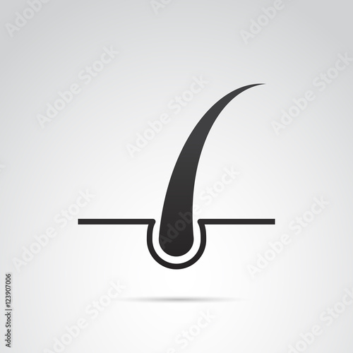 Hair vector icon.
