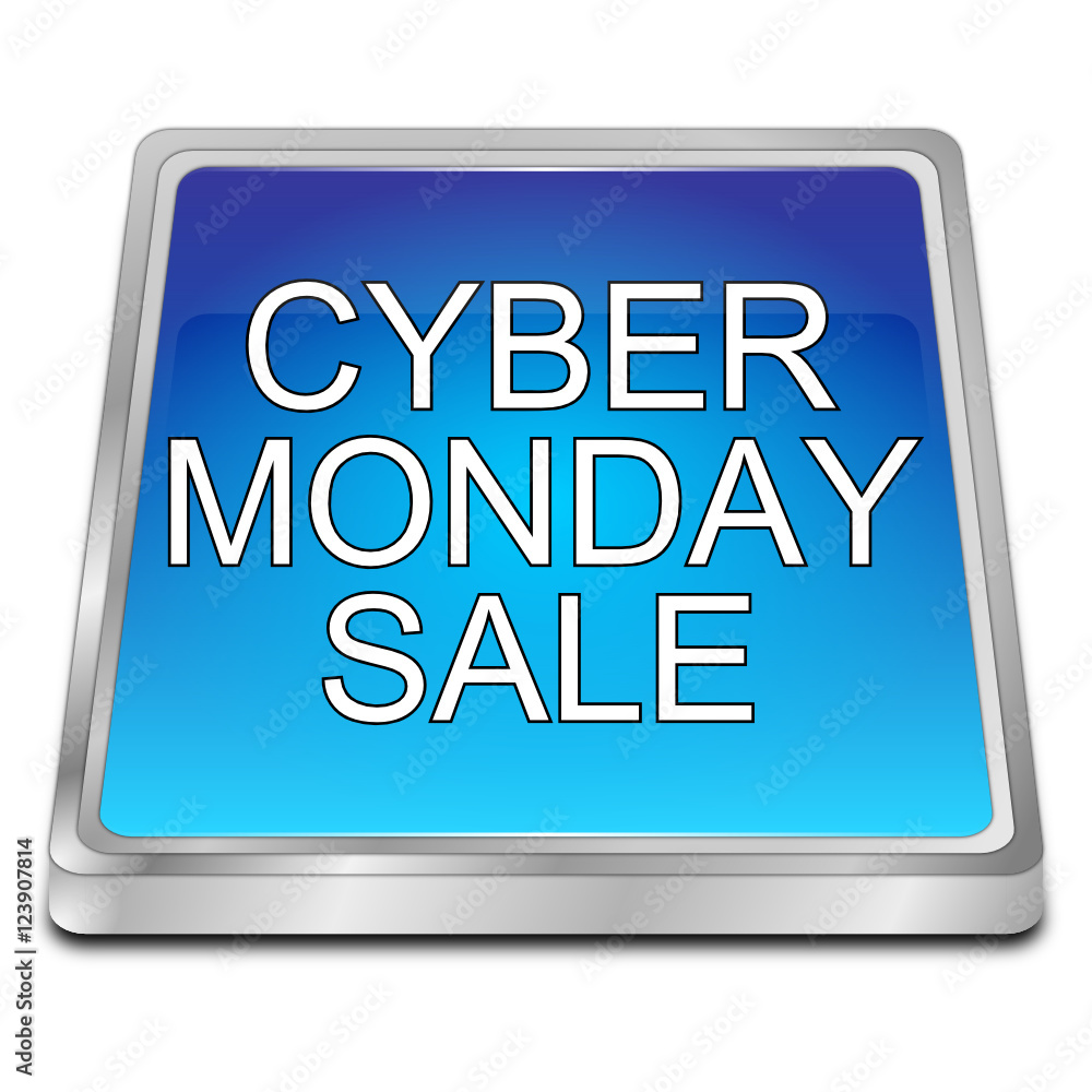 Cyber Monday Sale button - 3D illustration Cyber Monday Sale button - 3D illustration
