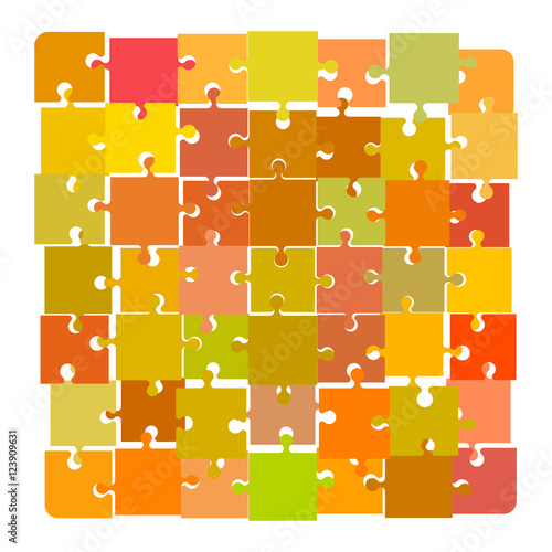 Jigsaw puzzle. Disconnected...