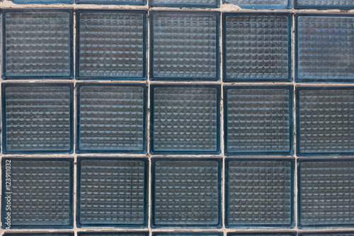 wall made of glass square blocks decor exterior © PabloStock