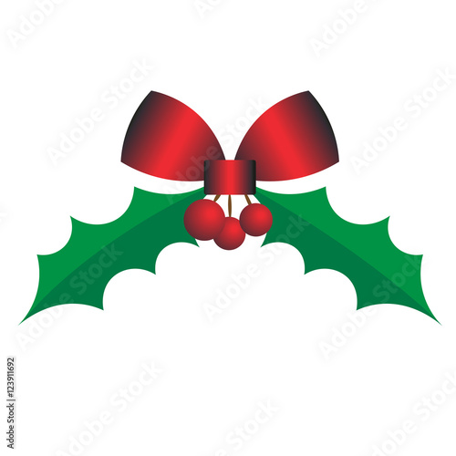 Christmas Holly Berry and Leaves
