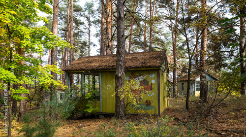 Fototapeta Naklejka Na Ścianę i Meble -  Verstrahltes und evakuiertes Kinderdorf bei Chernobyl