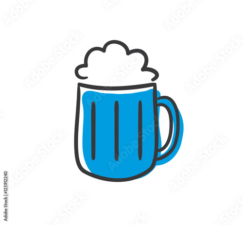 Stick Figure Series Icon / Bier